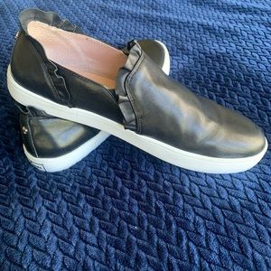 Kate Spade Lilly Black Leather Sneaker Size 9